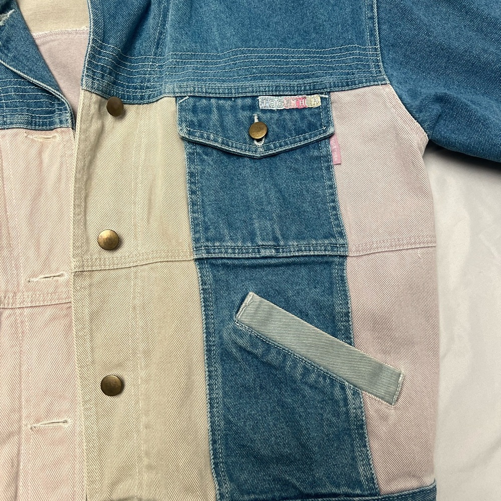 Together Vintage Denim Patchwork Jacket - image 5